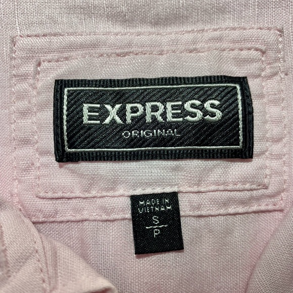 Express Woman’s Pink Button Down Sz. S - Picture 3 of 5